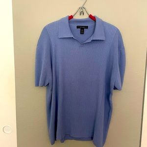 Banana Republic Lavender Silk Short Sleeve Sweater XL